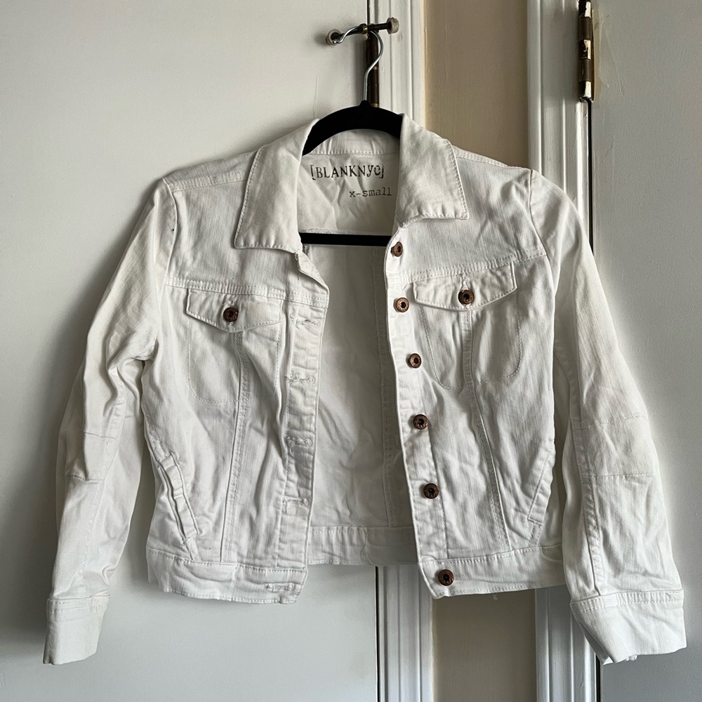 Blank NYC cropped denim jacket